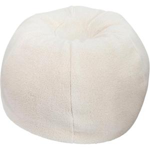 Flash Furniture Dillon Small Teal Furry Bean Bag Chair for Kids and Teens(Natural Sherpa)