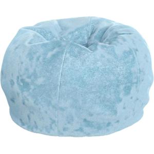 Flash Furniture Dillon Small Teal Furry Bean Bag Chair for Kids and Teens(Teal Furry)