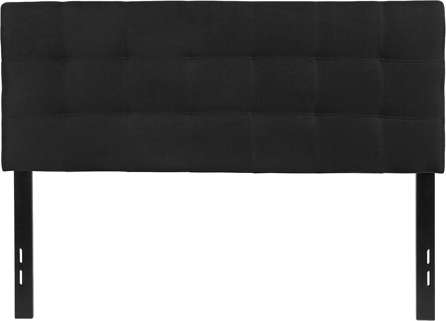 imageFlash Furniture Bedford Tufted Upholstered Headboard for Full Size Bed Contemporary Fabric Tufted Headboard with Adjustable Height Black