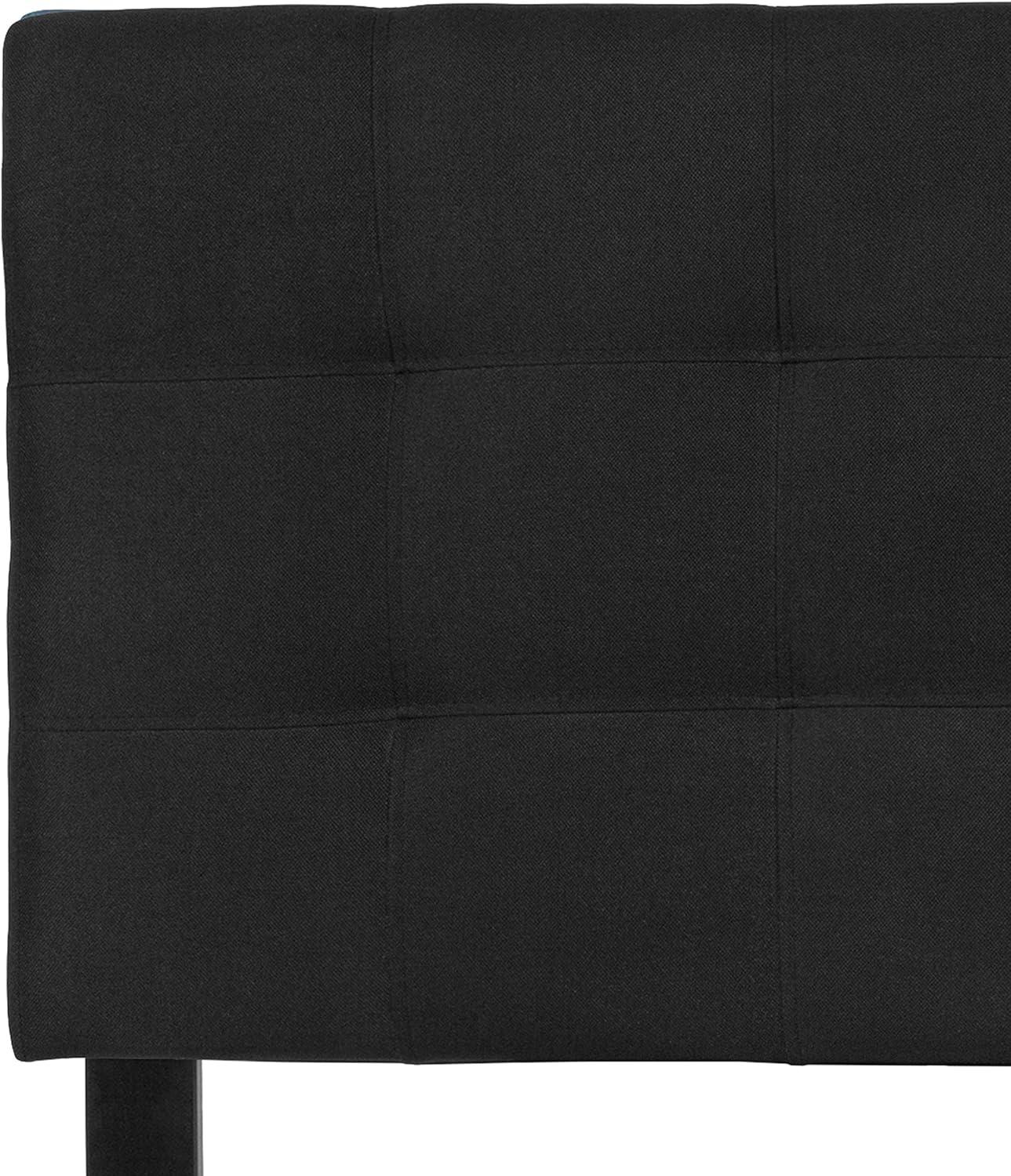 imageFlash Furniture Bedford Tufted Upholstered Headboard for Full Size Bed Contemporary Fabric Tufted Headboard with Adjustable Height Black