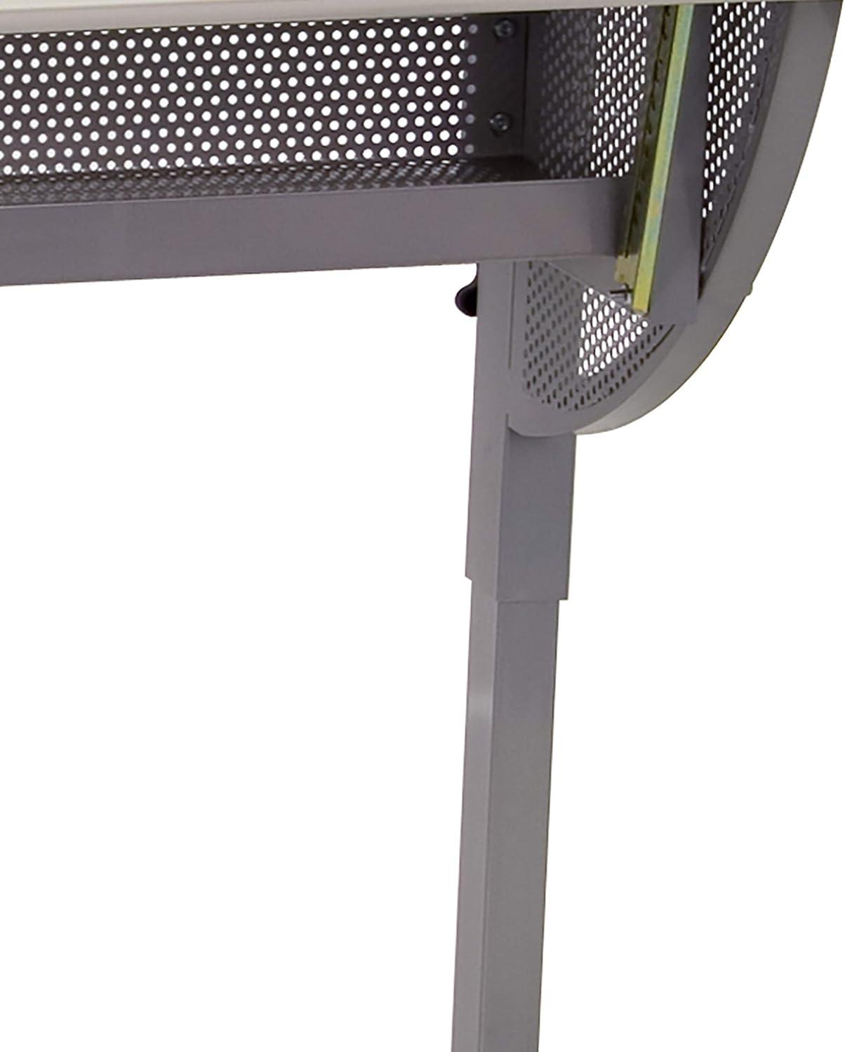 imageFlash Furniture Berkley Adjustable Drawing and Drafting Table with Pewter Frame