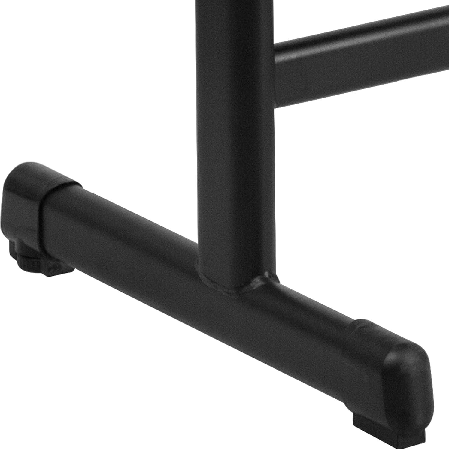 imageFlash Furniture Billie Open Front Student Desk for Classrooms or Remote Learning Height Adjust School Desk with Book Box and Bag Hooks BlackGraySet of 5