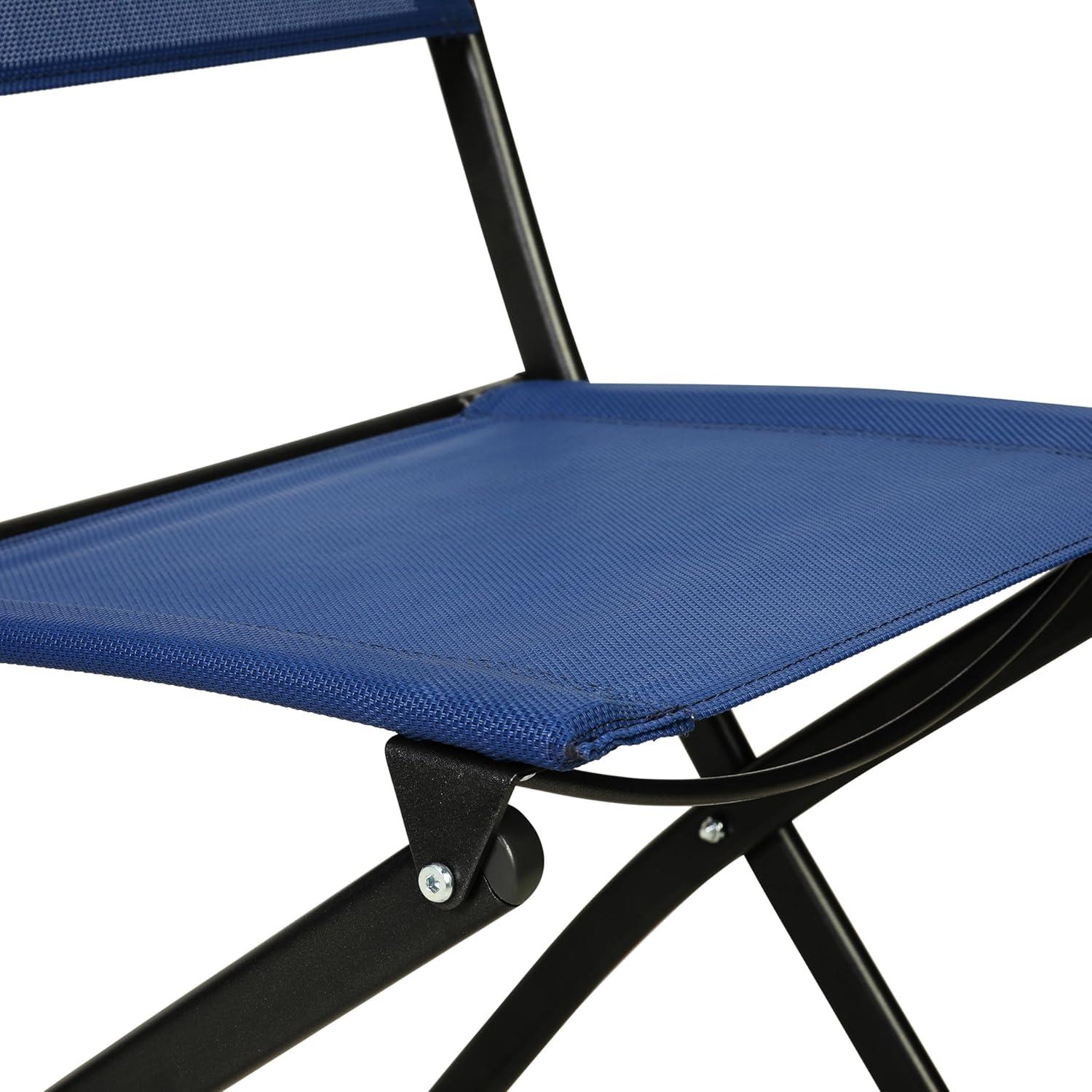 imageFlash Furniture Brazos Commercial IndoorOutdoor Folding Chairs Flex Comfort BacksSeats Metal Frames Portable Lightweight Foldable Design Set of 2 NavyBlackNavy
