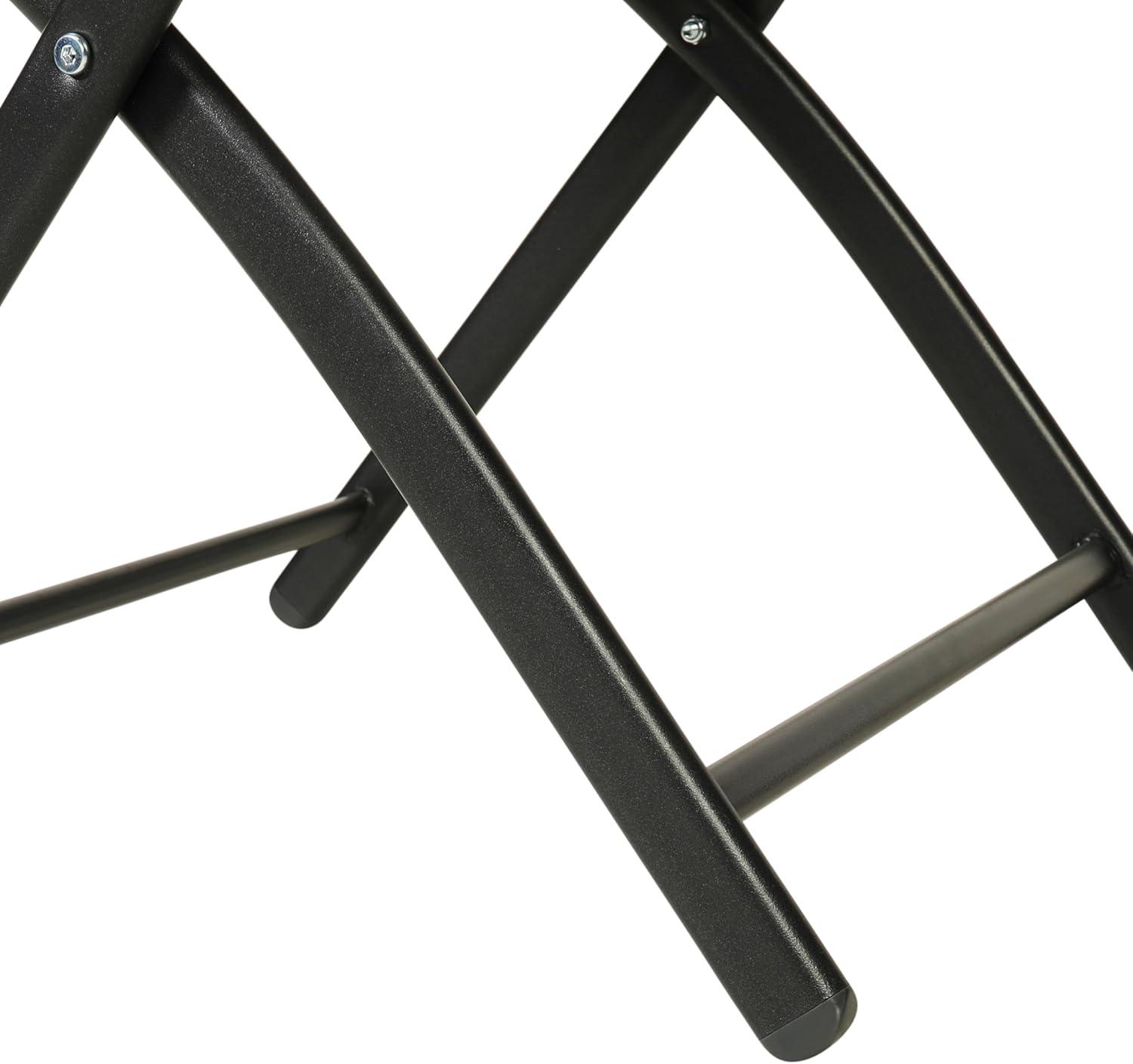 imageFlash Furniture Brazos Commercial IndoorOutdoor Folding Chairs Flex Comfort BacksSeats Metal Frames Portable Lightweight Foldable Design Set of 2 NavyBlackNavy