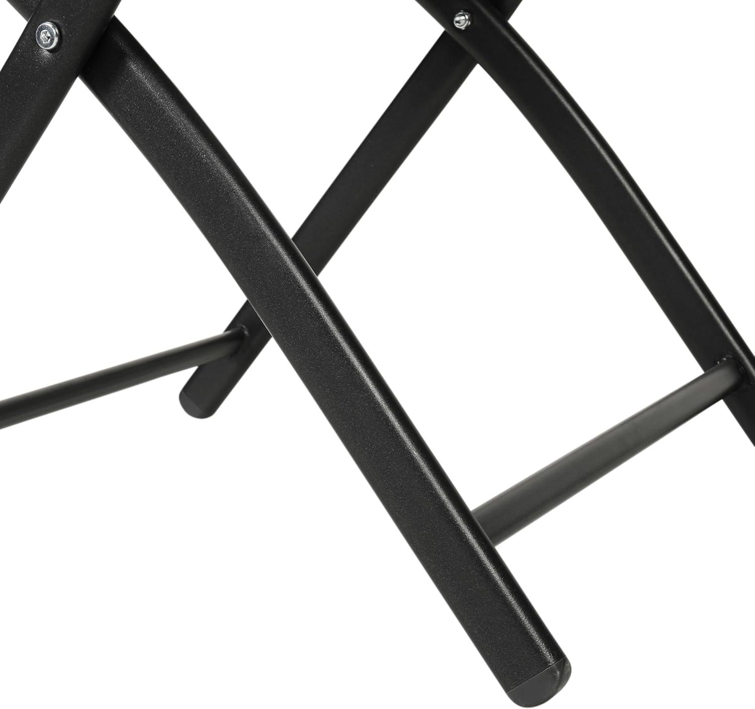 imageFlash Furniture Brazos Commercial IndoorOutdoor Folding Chairs Flex Comfort BacksSeats Metal Frames Portable Lightweight Foldable Design Set of 2 NavyBlackBlack