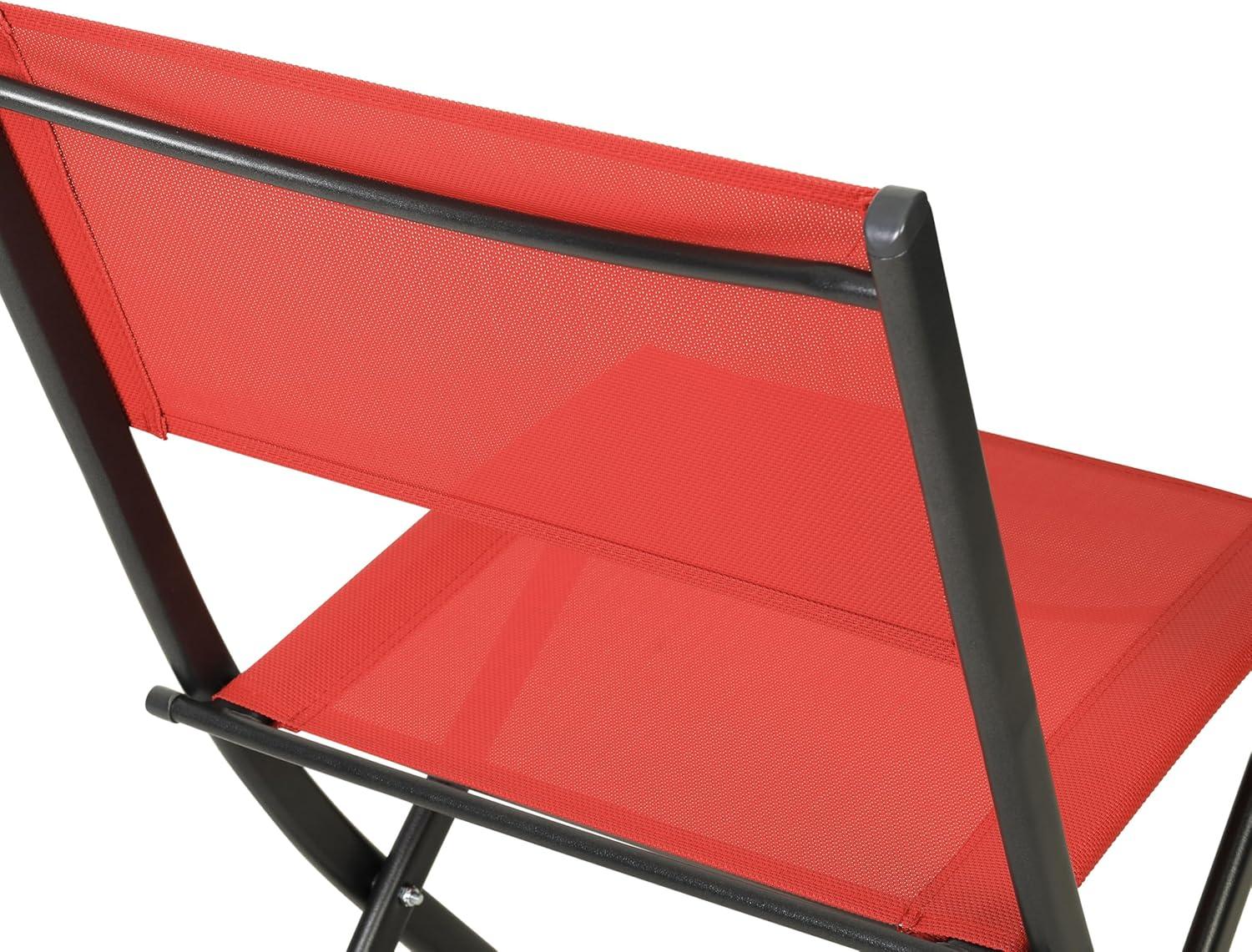 imageFlash Furniture Brazos Commercial IndoorOutdoor Folding Chairs Flex Comfort BacksSeats Metal Frames Portable Lightweight Foldable Design Set of 2 NavyBlackRed