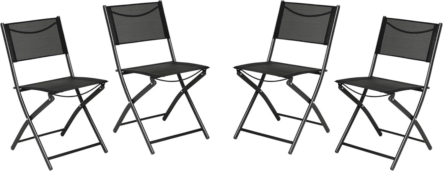 imageFlash Furniture Brazos Commercial IndoorOutdoor Folding Chairs Flex Comfort BacksSeats Metal Frames Portable Lightweight Foldable Design Set of 2 NavyBlackBlack