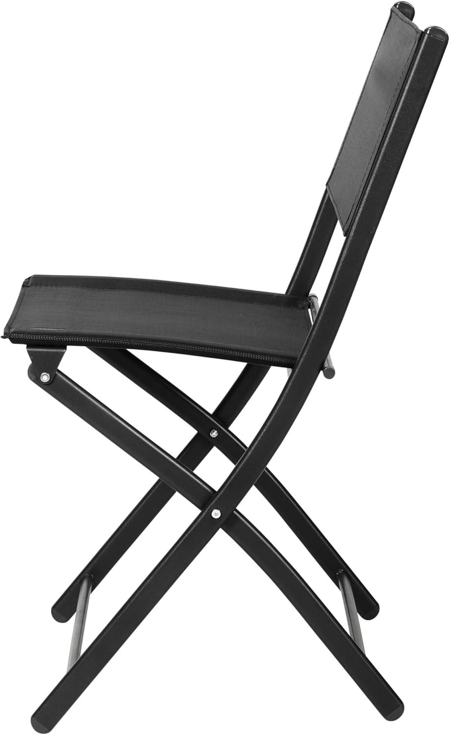 imageFlash Furniture Brazos Commercial IndoorOutdoor Folding Chairs Flex Comfort BacksSeats Metal Frames Portable Lightweight Foldable Design Set of 2 NavyBlackBlack