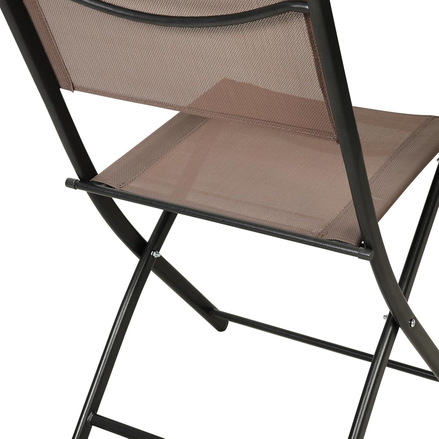 imageFlash Furniture Brazos Commercial IndoorOutdoor Folding Chairs Flex Comfort BacksSeats Metal Frames Portable Lightweight Foldable Design Set of 2 NavyBlackBrown