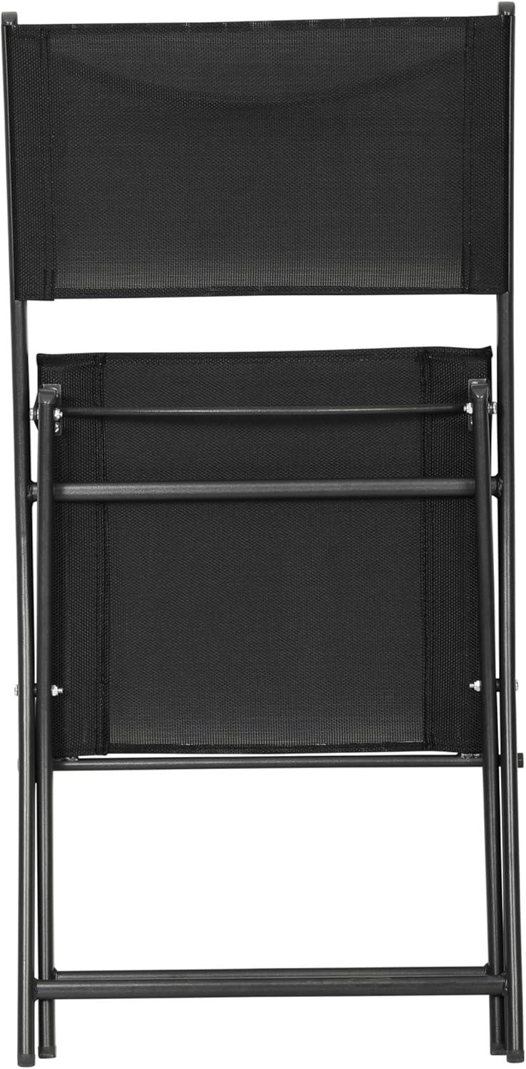 imageFlash Furniture Brazos Commercial IndoorOutdoor Folding Chairs Flex Comfort BacksSeats Metal Frames Portable Lightweight Foldable Design Set of 2 NavyBlackBlack