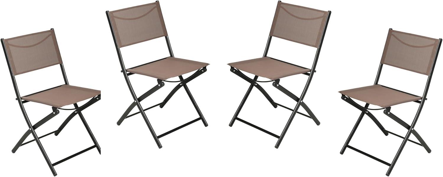 imageFlash Furniture Brazos Commercial IndoorOutdoor Folding Chairs Flex Comfort BacksSeats Metal Frames Portable Lightweight Foldable Design Set of 2 NavyBlackBrown