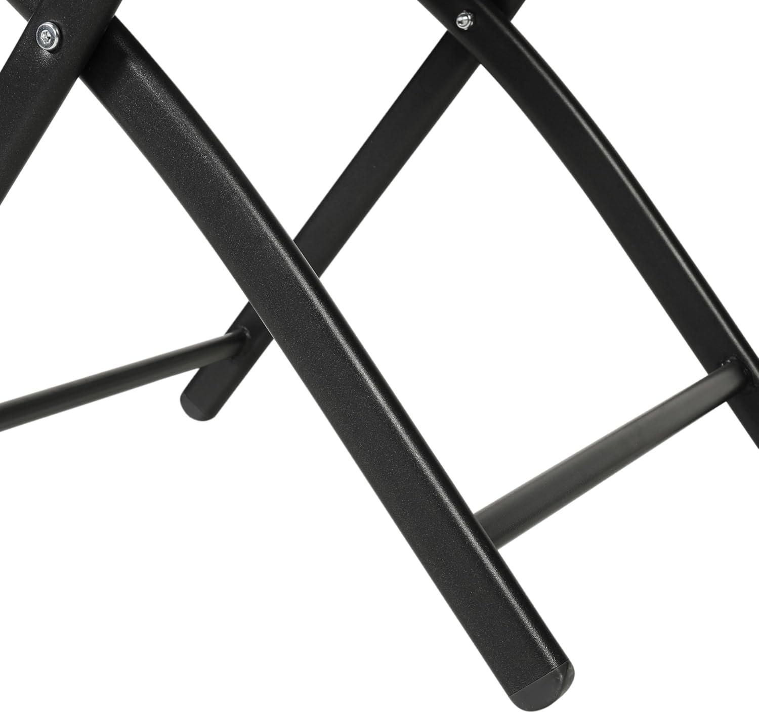 imageFlash Furniture Brazos Commercial IndoorOutdoor Folding Chairs Flex Comfort BacksSeats Metal Frames Portable Lightweight Foldable Design Set of 2 NavyBlackBlack