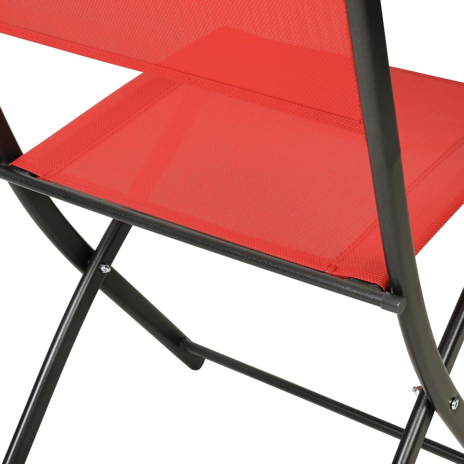 imageFlash Furniture Brazos Commercial IndoorOutdoor Folding Chairs Flex Comfort BacksSeats Metal Frames Portable Lightweight Foldable Design Set of 2 NavyBlackRed