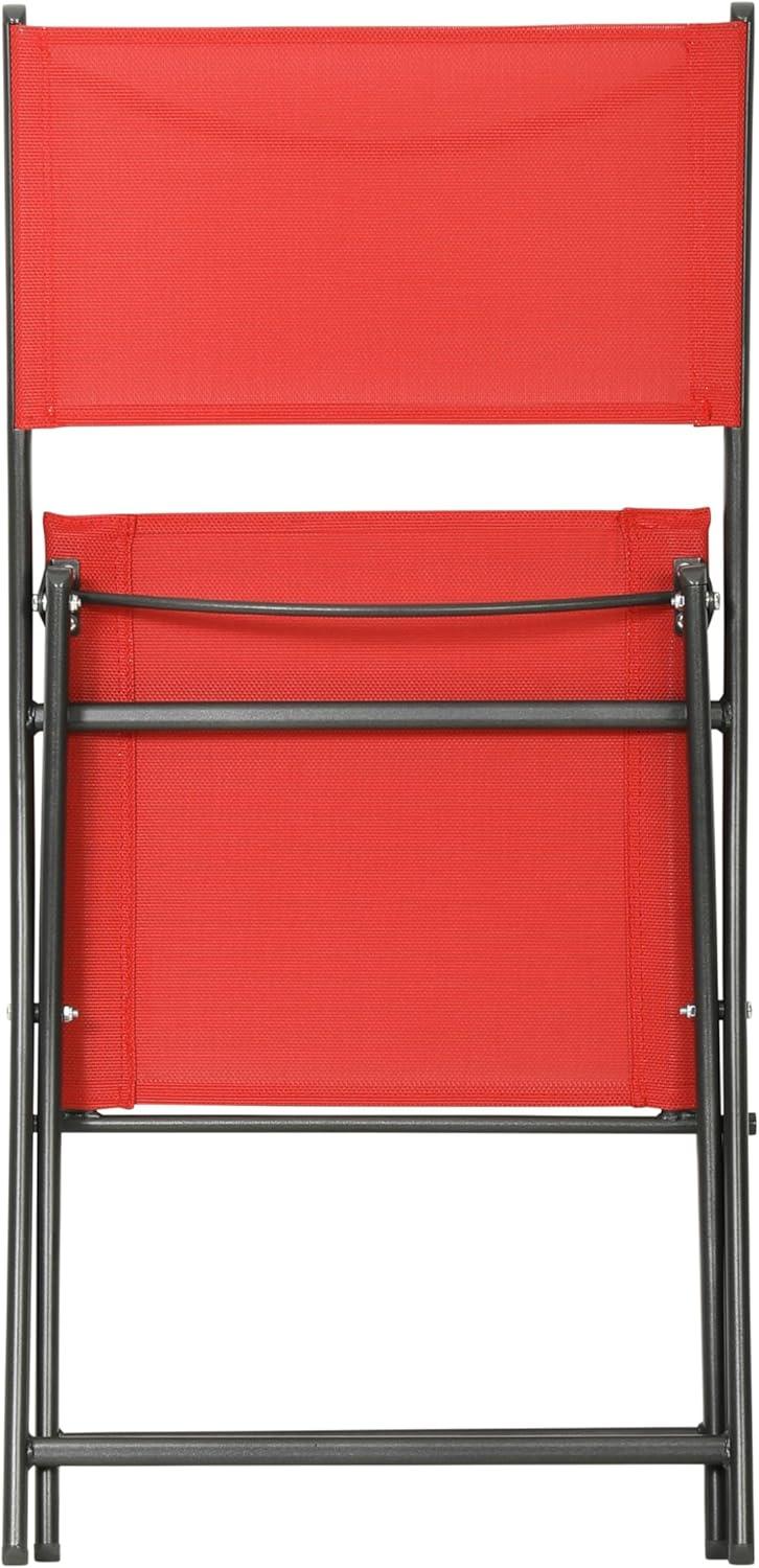 imageFlash Furniture Brazos Commercial IndoorOutdoor Folding Chairs Flex Comfort BacksSeats Metal Frames Portable Lightweight Foldable Design Set of 2 NavyBlackRed