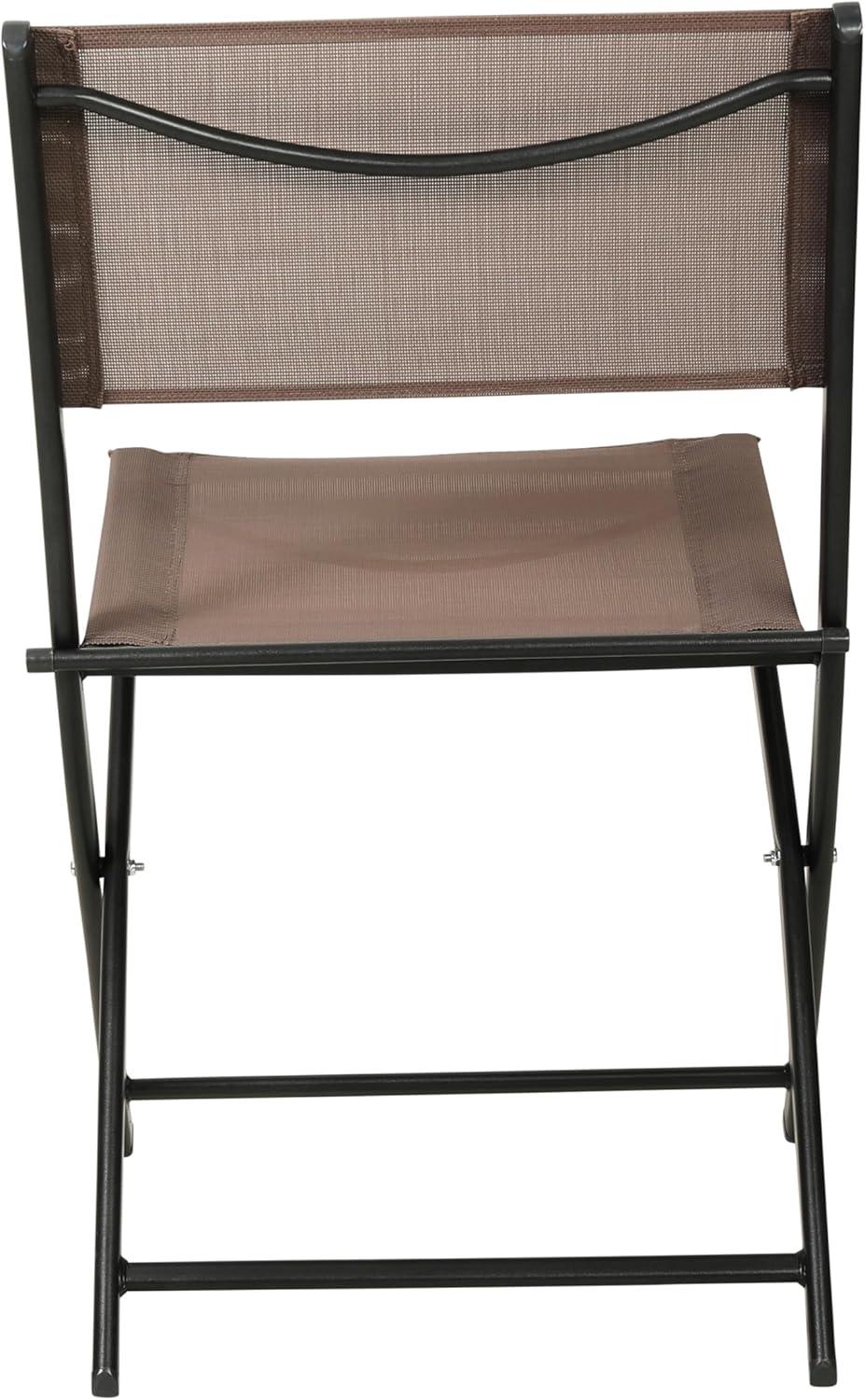 imageFlash Furniture Brazos Commercial IndoorOutdoor Folding Chairs Flex Comfort BacksSeats Metal Frames Portable Lightweight Foldable Design Set of 2 NavyBlackBrown