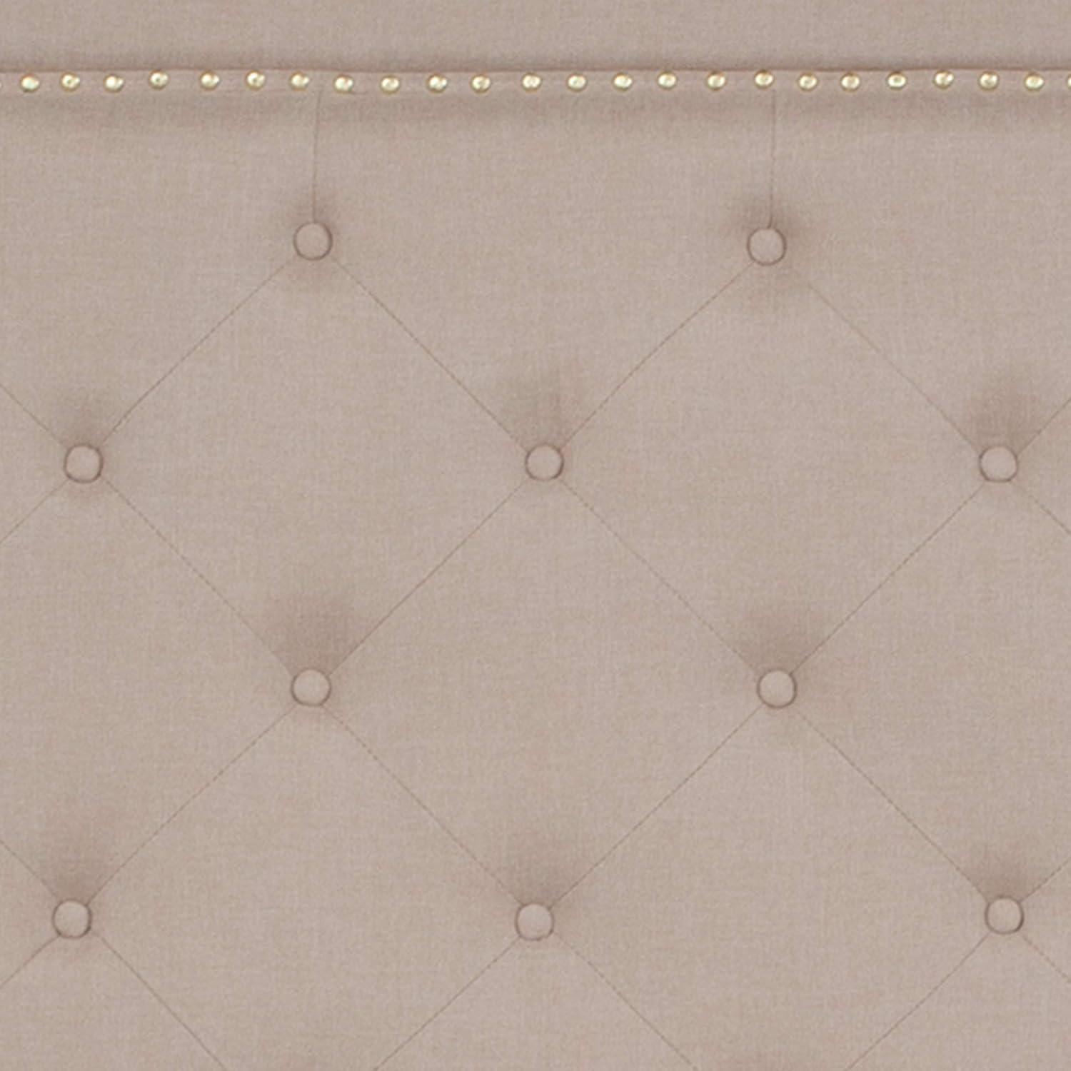 imageFlash Furniture Brighton Twin Size Tufted Upholstered Platform Bed in Light Gray FabricBeige