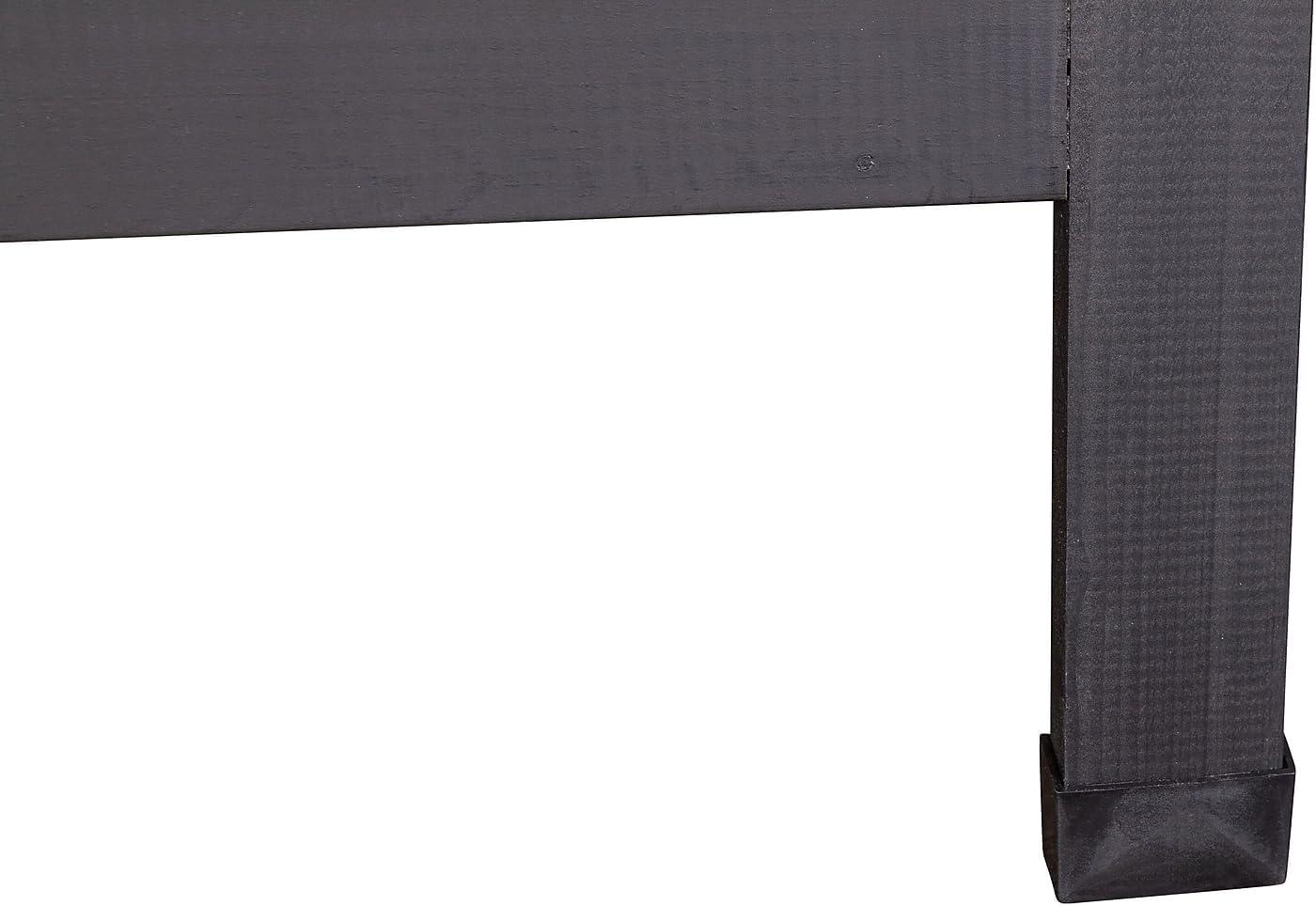 imageFlash Furniture Canterbury Magnetic Chalkboard Sign Set Whitewashed Wood Frame 48quot x 24quot IndoorOutdoor Includes 8 Chalk Markers 10 Stencils 2 MagnetsBlack