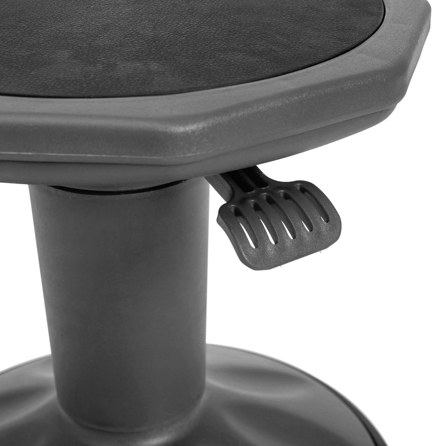 imageFlash Furniture Carter Adjustable Height Kids Active Stool Flexible Gray Stool for Classroom and Home NonSkid Bottom Rubberized Seat 14quot 18quot Seat HeightGrey