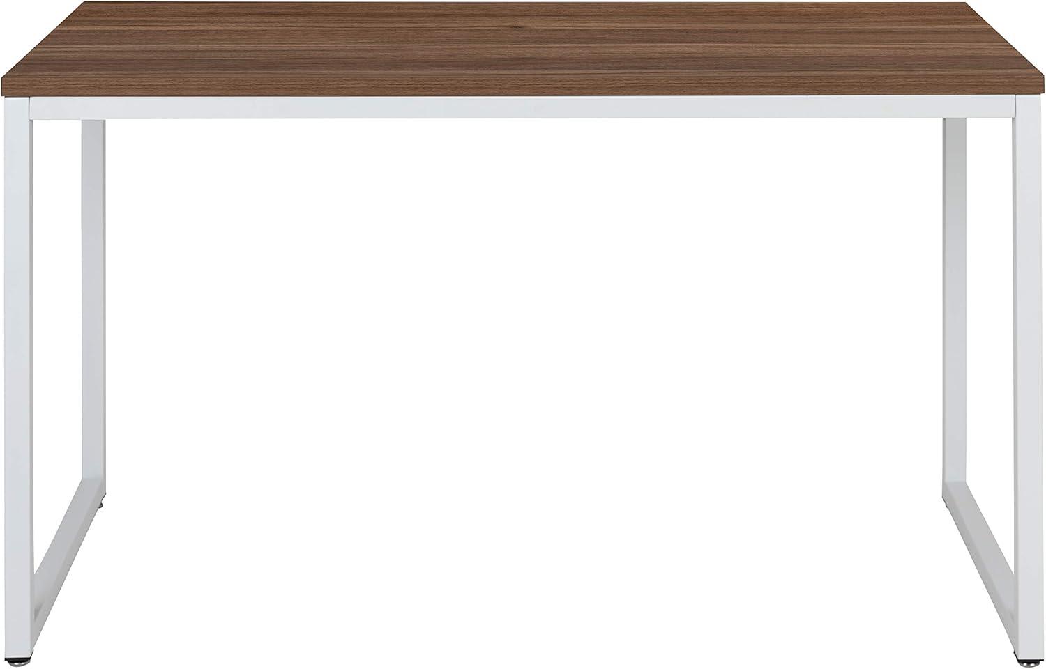 imageFlash Furniture Clifton Modern Office Computer Desk with Top and Bottom Storage Shelves Small Computer Desk for Home Office 28quotW BlackWalnut