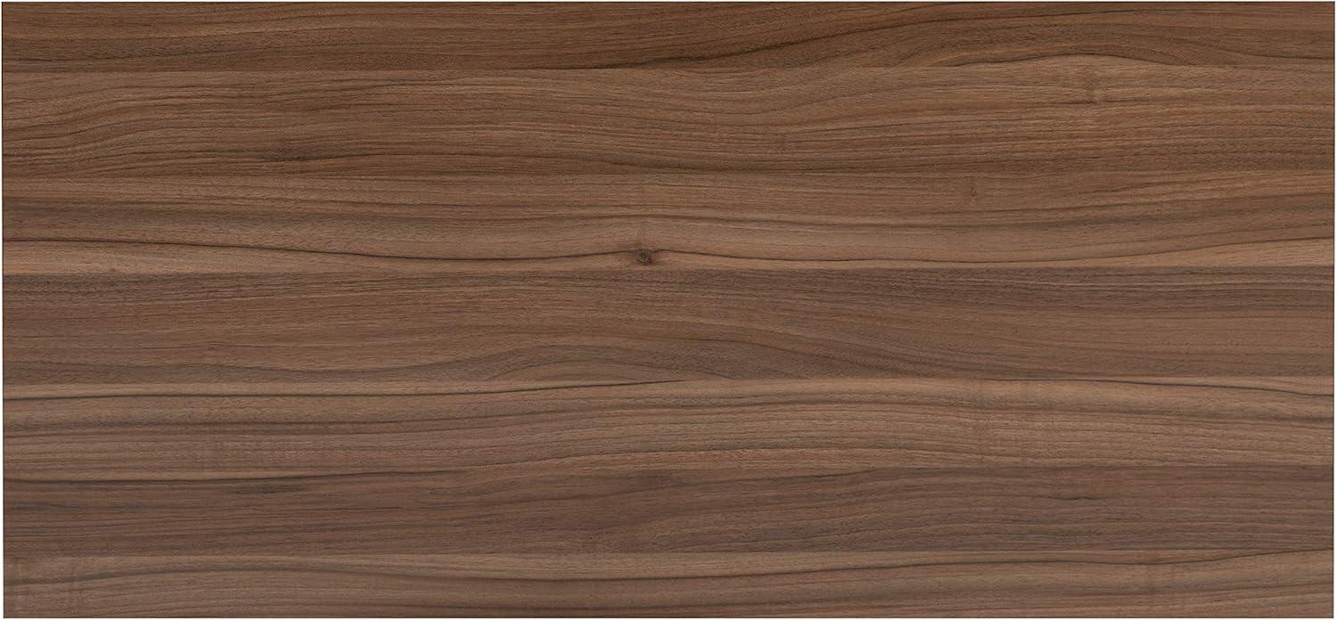 imageFlash Furniture Clifton Modern Office Computer Desk with Top and Bottom Storage Shelves Small Computer Desk for Home Office 28quotW BlackWalnut