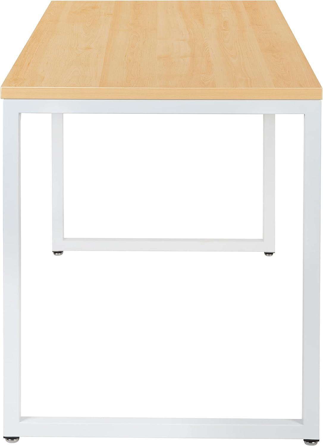 imageFlash Furniture Clifton Modern Office Computer Desk with Top and Bottom Storage Shelves Small Computer Desk for Home Office 28quotW BlackWhite