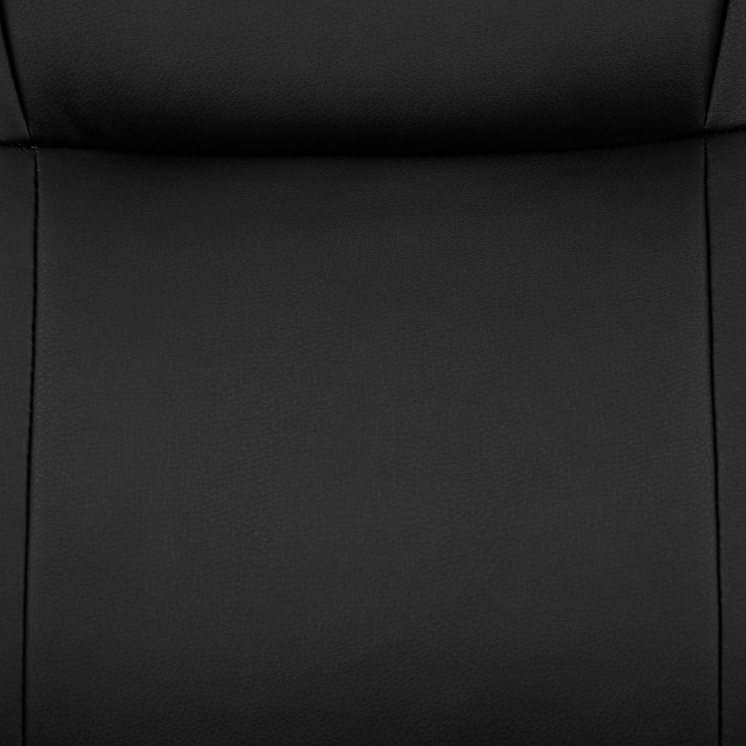imageFlash Furniture Coffman Flash Fundamentals MidBack LeatherSoft Office and Gaming Chair Ergonomic Office Chair with Padded LeatherSoft Seat and Arms Black