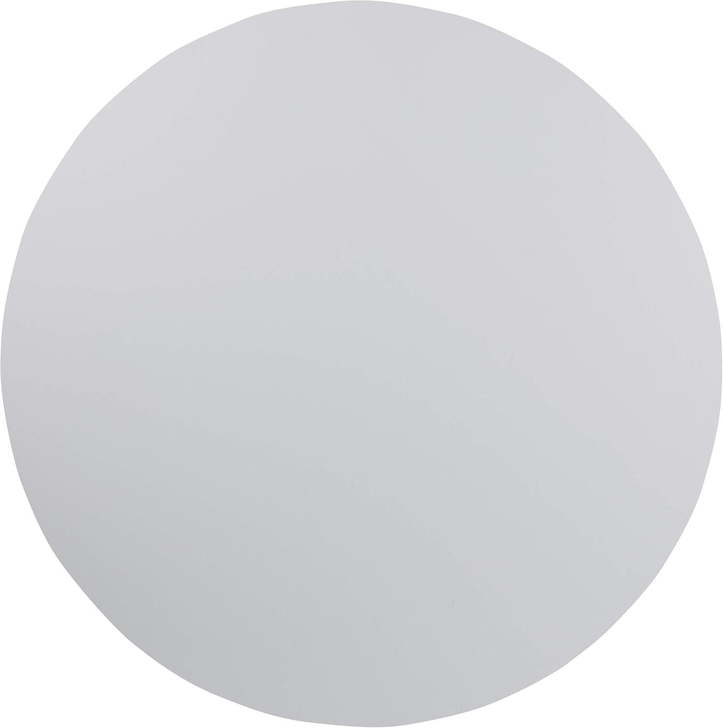 imageFlash Furniture Elon 2 Round AllOccasion Plastic Folding Event Table Folding Banquet Table for IndoorOutdoor Events White6 Foot