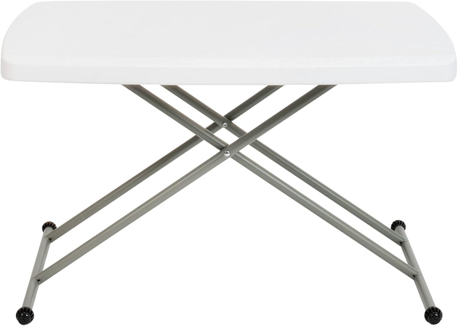 imageFlash Furniture Elon Folding Table Granite White Height Adjustable 26 Inch TV Tray Commercial Grade Laptop Table30