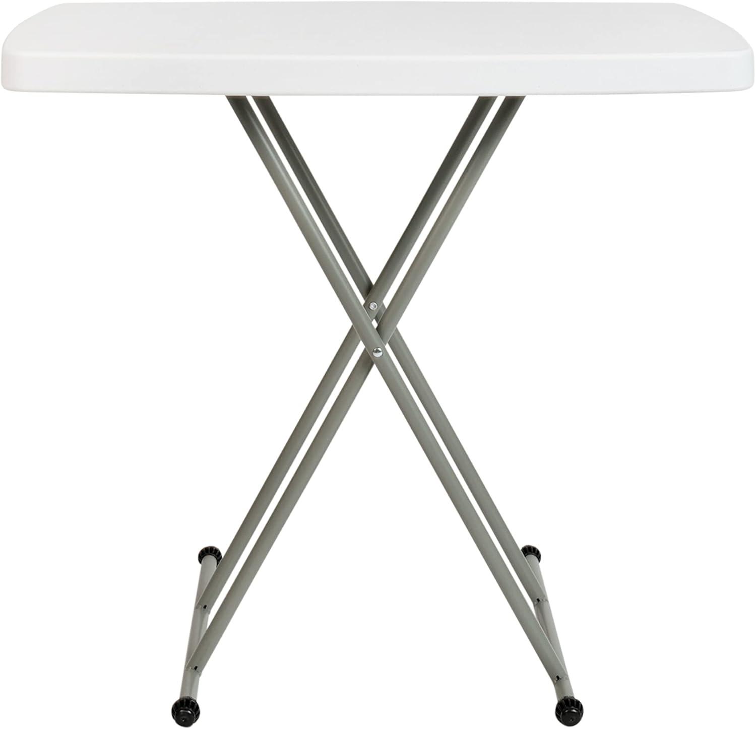 imageFlash Furniture Elon Folding Table Granite White Height Adjustable 26 Inch TV Tray Commercial Grade Laptop Table30