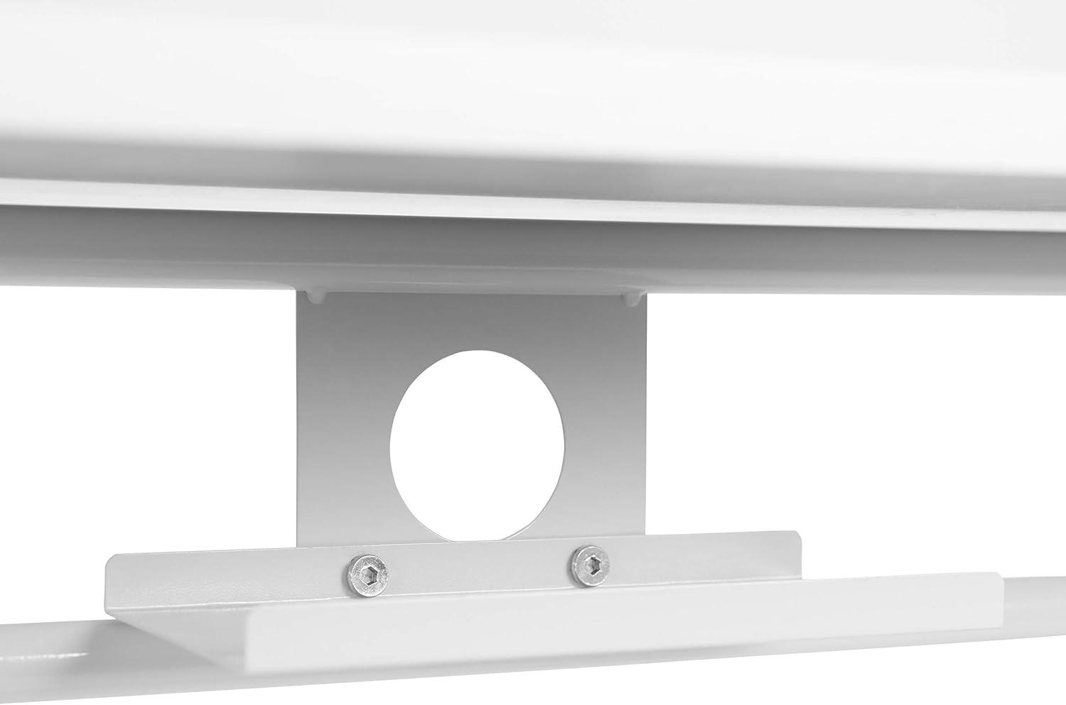 imageFlash Furniture Fairway Height Adjustable 27253575quotH Sit to Stand Home Office Desk White
