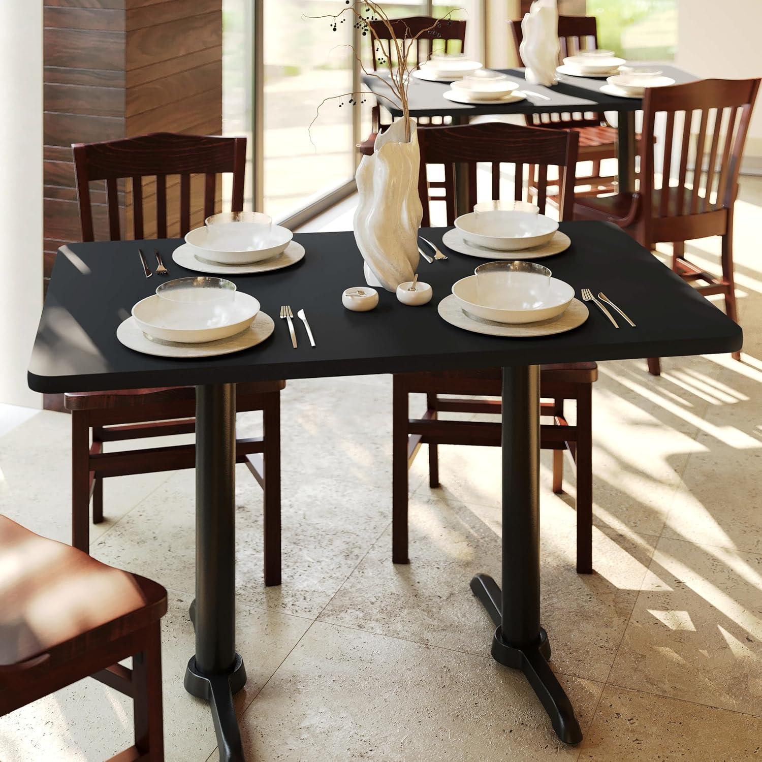 imageFlash Furniture Glenbrook 30 x 60 Rectangular Table Top with Black or Mahogany Reversible Laminate Top Pack of 1BlackMahogany