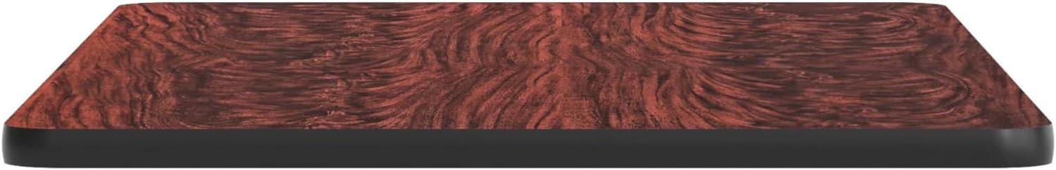 imageFlash Furniture Glenbrook 30 x 60 Rectangular Table Top with Black or Mahogany Reversible Laminate Top Pack of 1BlackMahogany