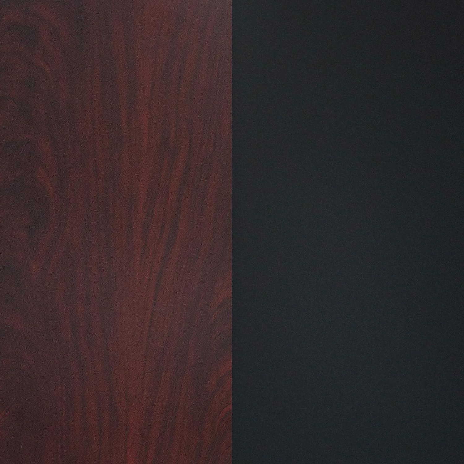 imageFlash Furniture Glenbrook 30 x 60 Rectangular Table Top with Black or Mahogany Reversible Laminate Top Pack of 1BlackMahogany