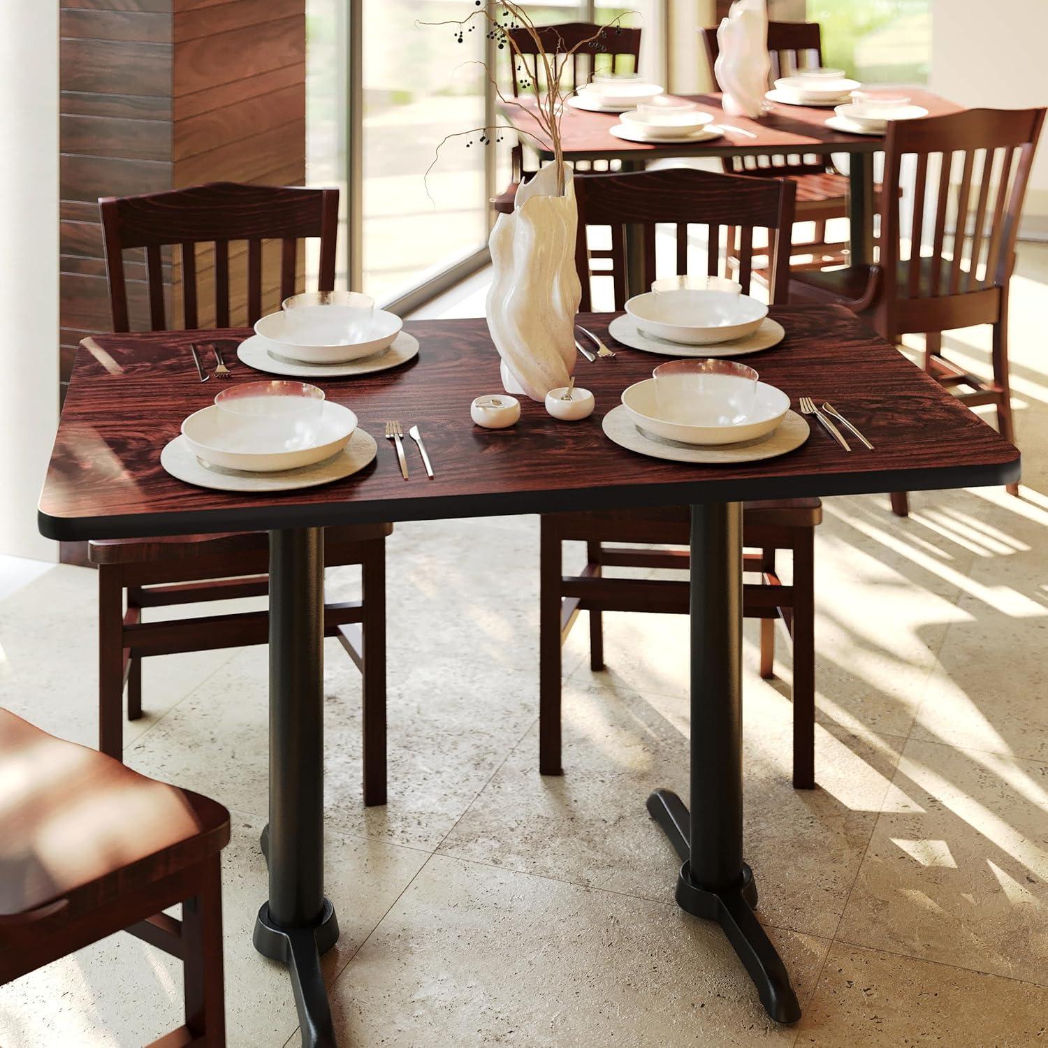 imageFlash Furniture Glenbrook 30 x 60 Rectangular Table Top with Black or Mahogany Reversible Laminate Top Pack of 1BlackMahogany