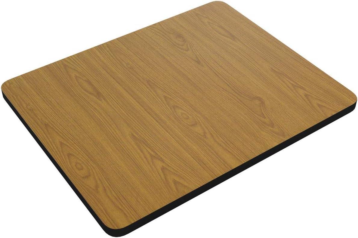imageFlash Furniture Glenbrook 30 x 60 Rectangular Table Top with Black or Mahogany Reversible Laminate Top Pack of 1NaturalWalnut