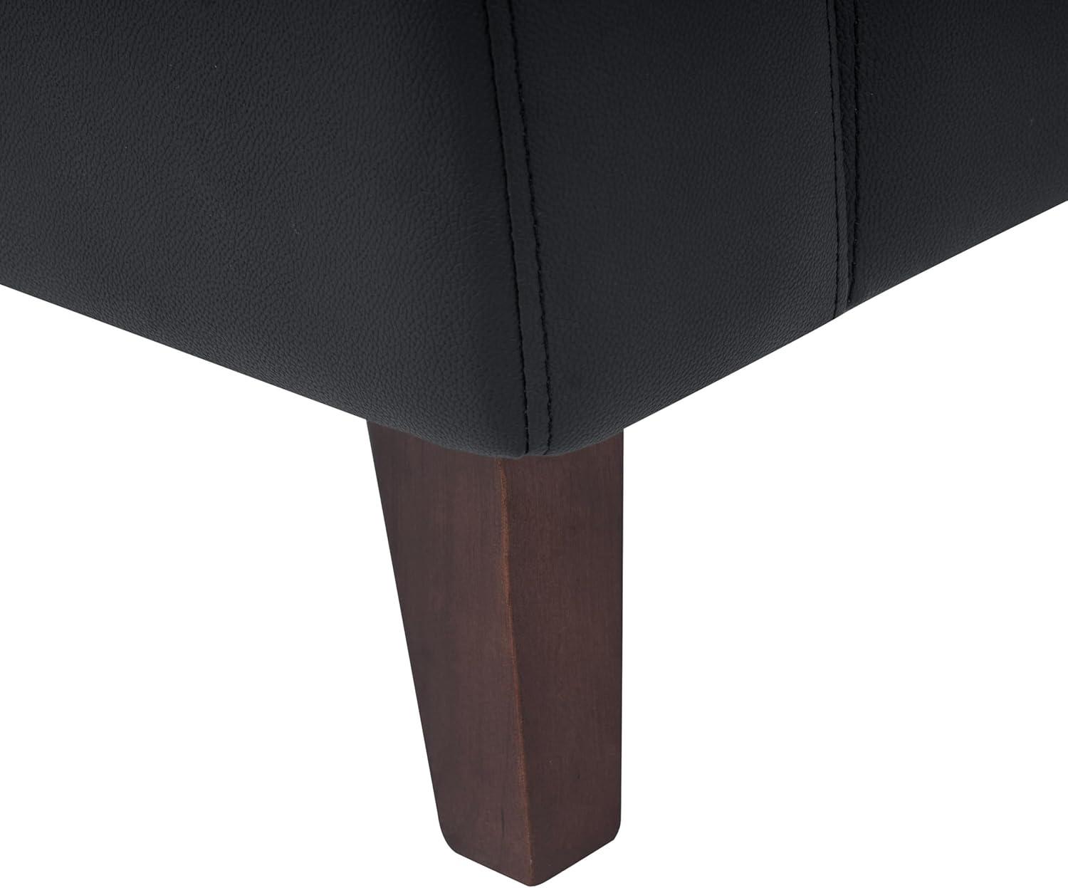 imageFlash Furniture Hercules Artemis Commercial Chair for Reception and Lobby Use with Solid Wood Legs 2 Outlets 1 USB and 1 USBC Ports Cognac LeatherSoftBlack
