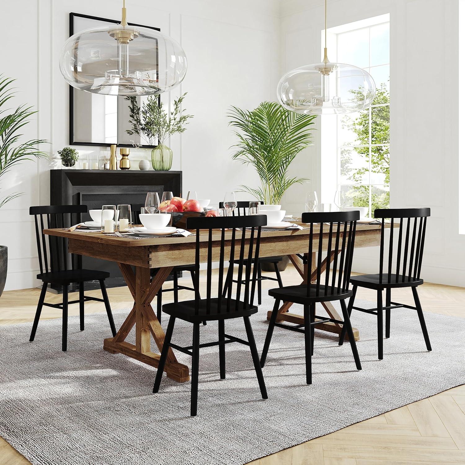 imageFlash Furniture Hercules Series 7 x 40quot Rustic Solid Pine Folding Dining Table Rectangular Antique Farmhouse Dining and Event Extension TableAntique Rustic