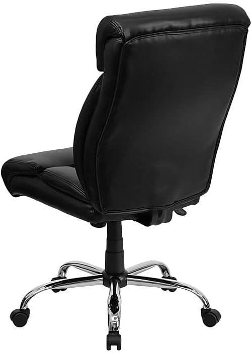 imageFlash Furniture Hercules Series Big ampamp Tall LeatherSoft Swivel Office Chair Ergonomic HighBack Executive Chair with Full Headrest Padded Seat BlackBlack Leathersoft