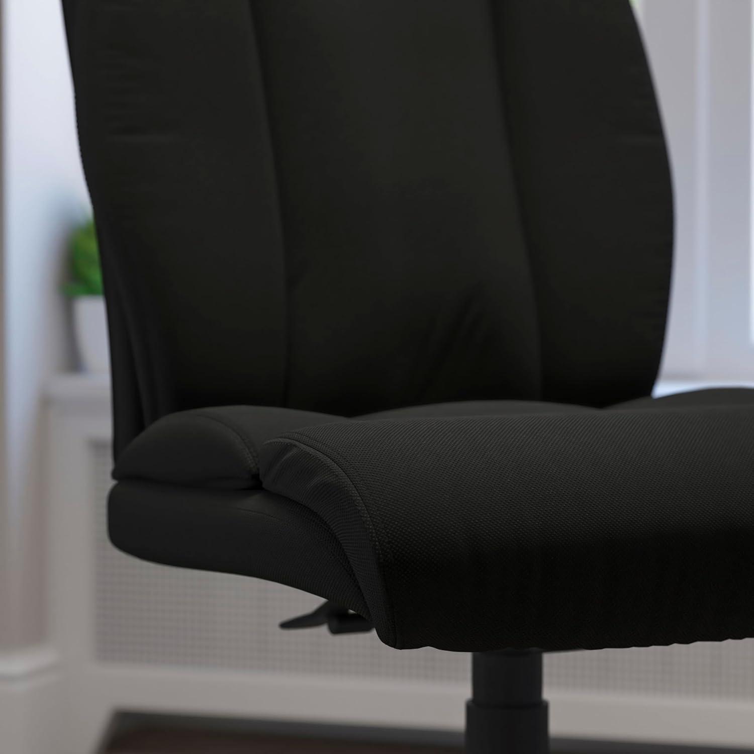 imageFlash Furniture Hercules Series Big ampamp Tall LeatherSoft Swivel Office Chair Ergonomic HighBack Executive Chair with Full Headrest Padded Seat BlackBlack Fabric