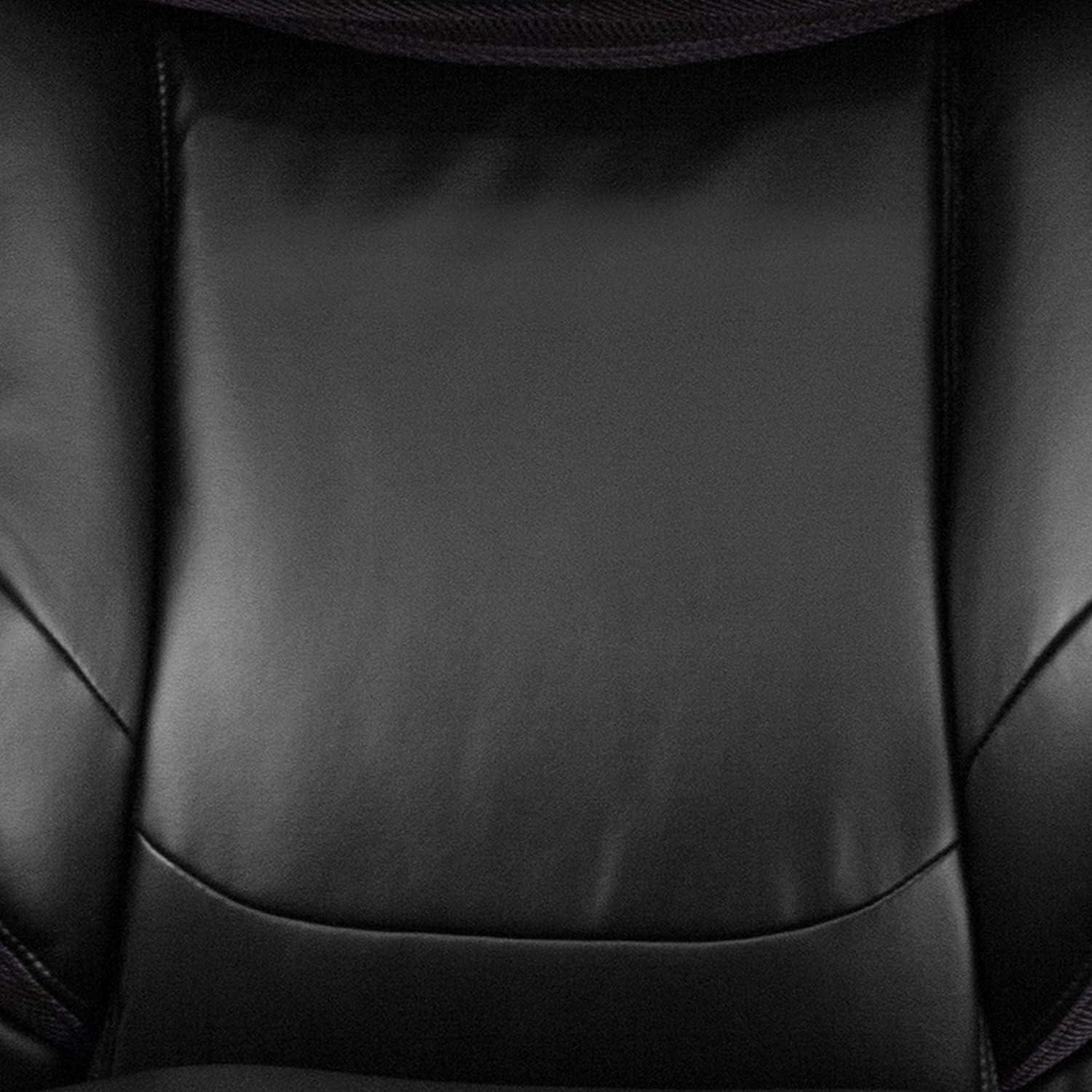 imageFlash Furniture Hercules Series HighBack Swivel LeatherSoft Office Chair Ergonomic Executive Chair with Headrest and Adjustable Height BrownBlack