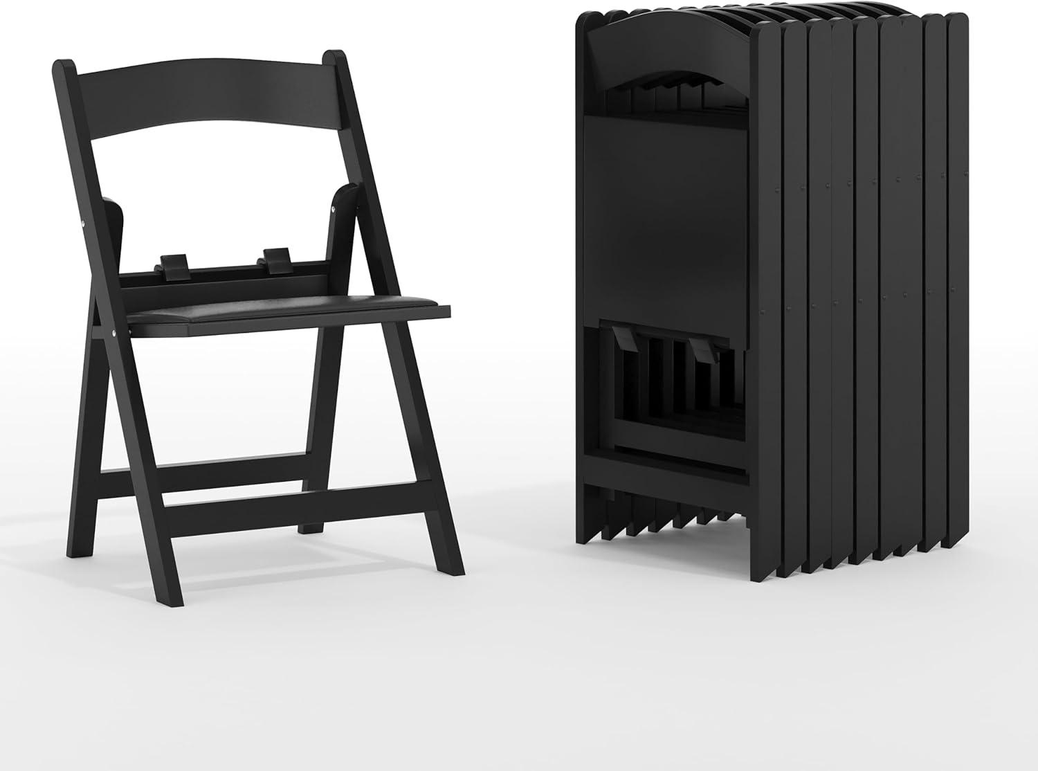imageFlash Furniture Hercules Series Kids Padded Folding Chairs for Children Childrens Event Seats with 264lb Static Weight Capacity Set of 10 WhiteBlack