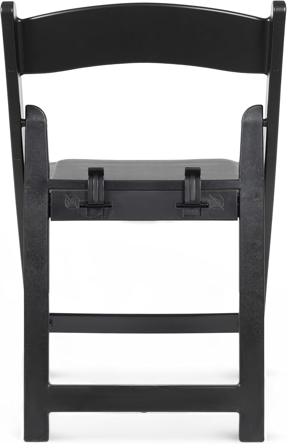 imageFlash Furniture Hercules Series Kids Padded Folding Chairs for Children Childrens Event Seats with 264lb Static Weight Capacity Set of 10 WhiteBlack