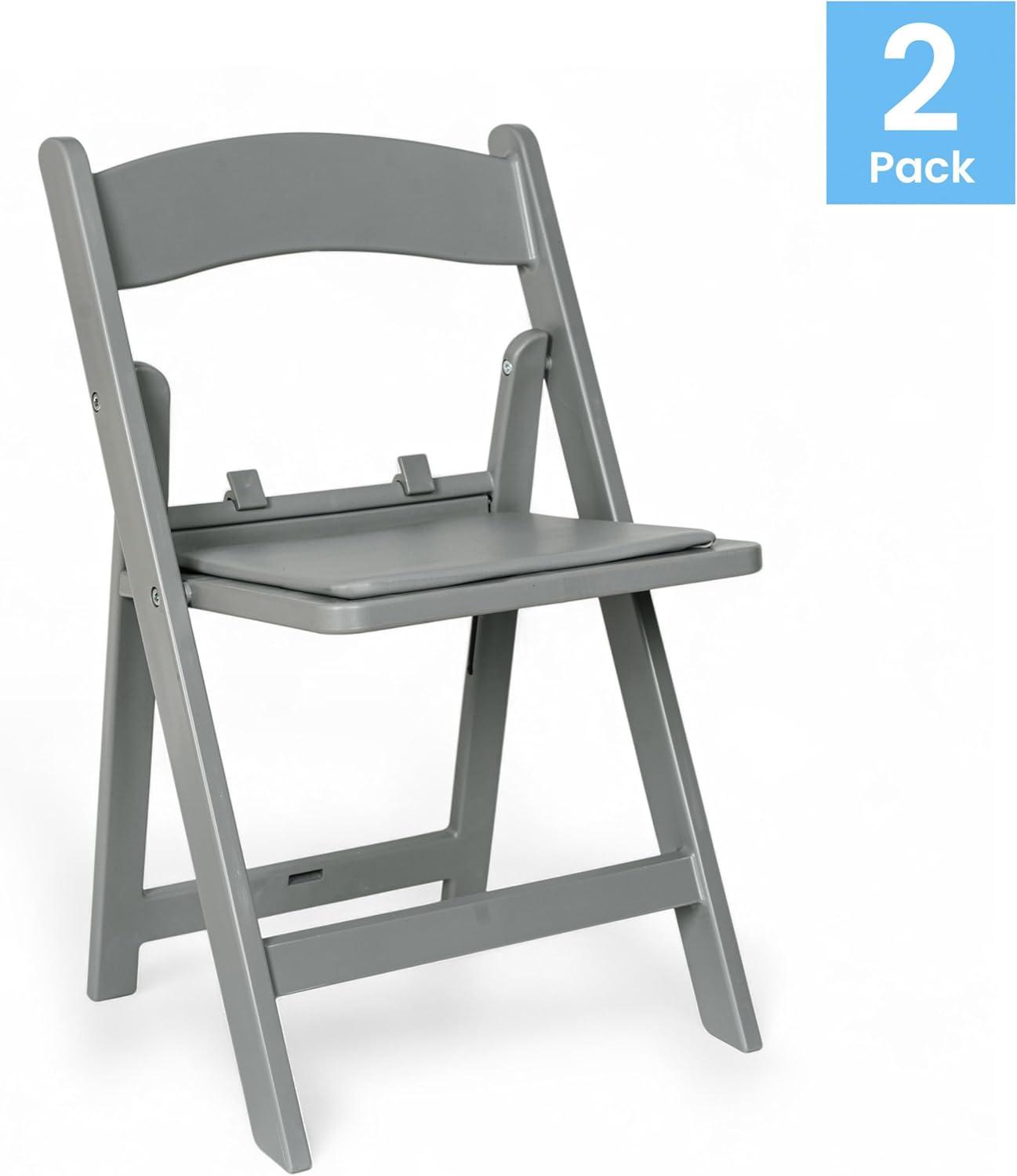 imageFlash Furniture Hercules Series Kids Padded Folding Chairs for Children Childrens Event Seats with 264lb Static Weight Capacity Set of 10 WhiteGrey