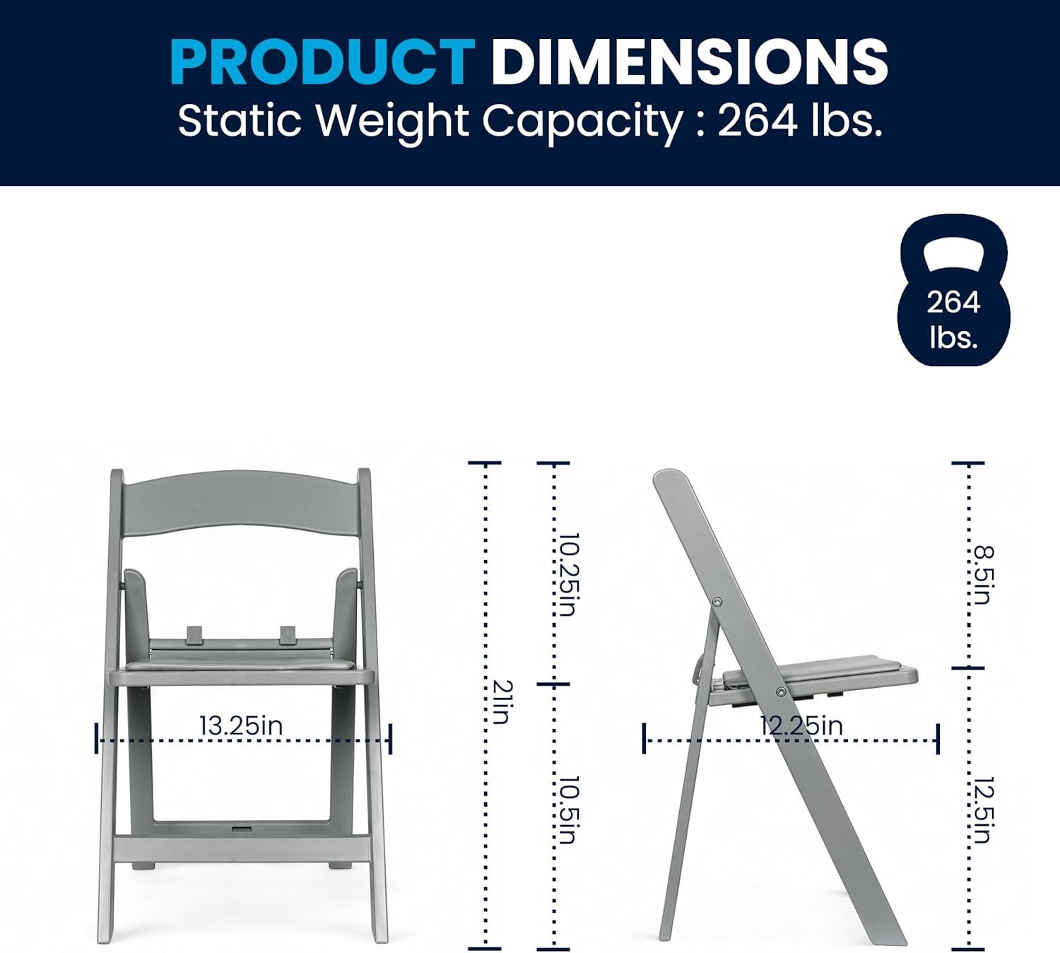 imageFlash Furniture Hercules Series Kids Padded Folding Chairs for Children Childrens Event Seats with 264lb Static Weight Capacity Set of 10 WhiteGrey