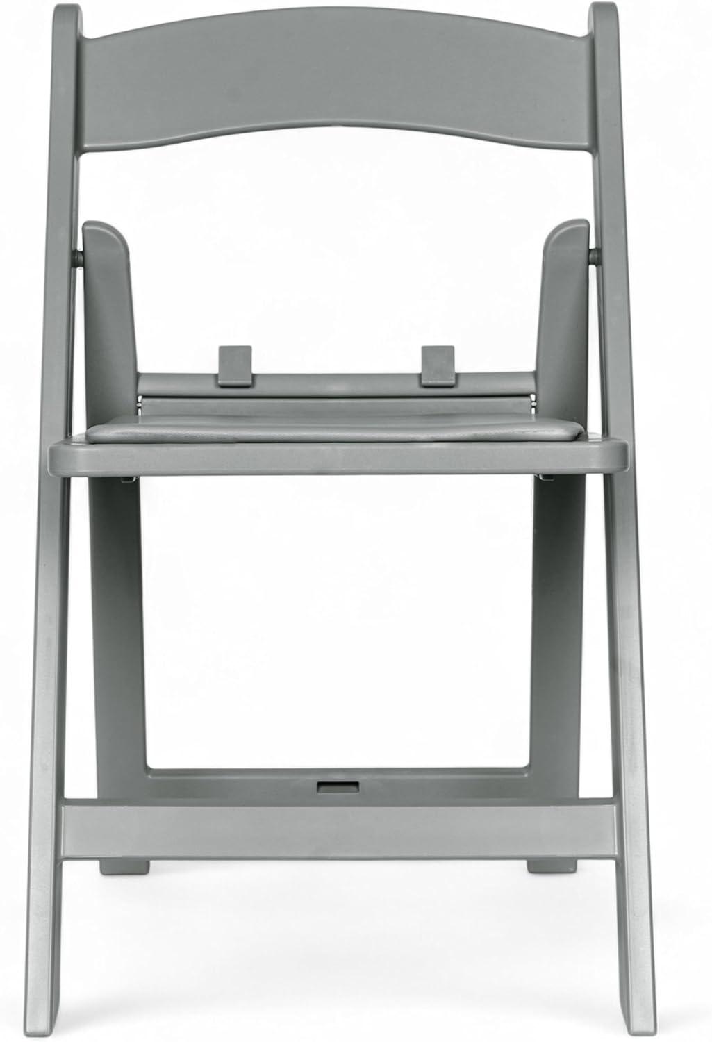 imageFlash Furniture Hercules Series Kids Padded Folding Chairs for Children Childrens Event Seats with 264lb Static Weight Capacity Set of 10 WhiteGrey