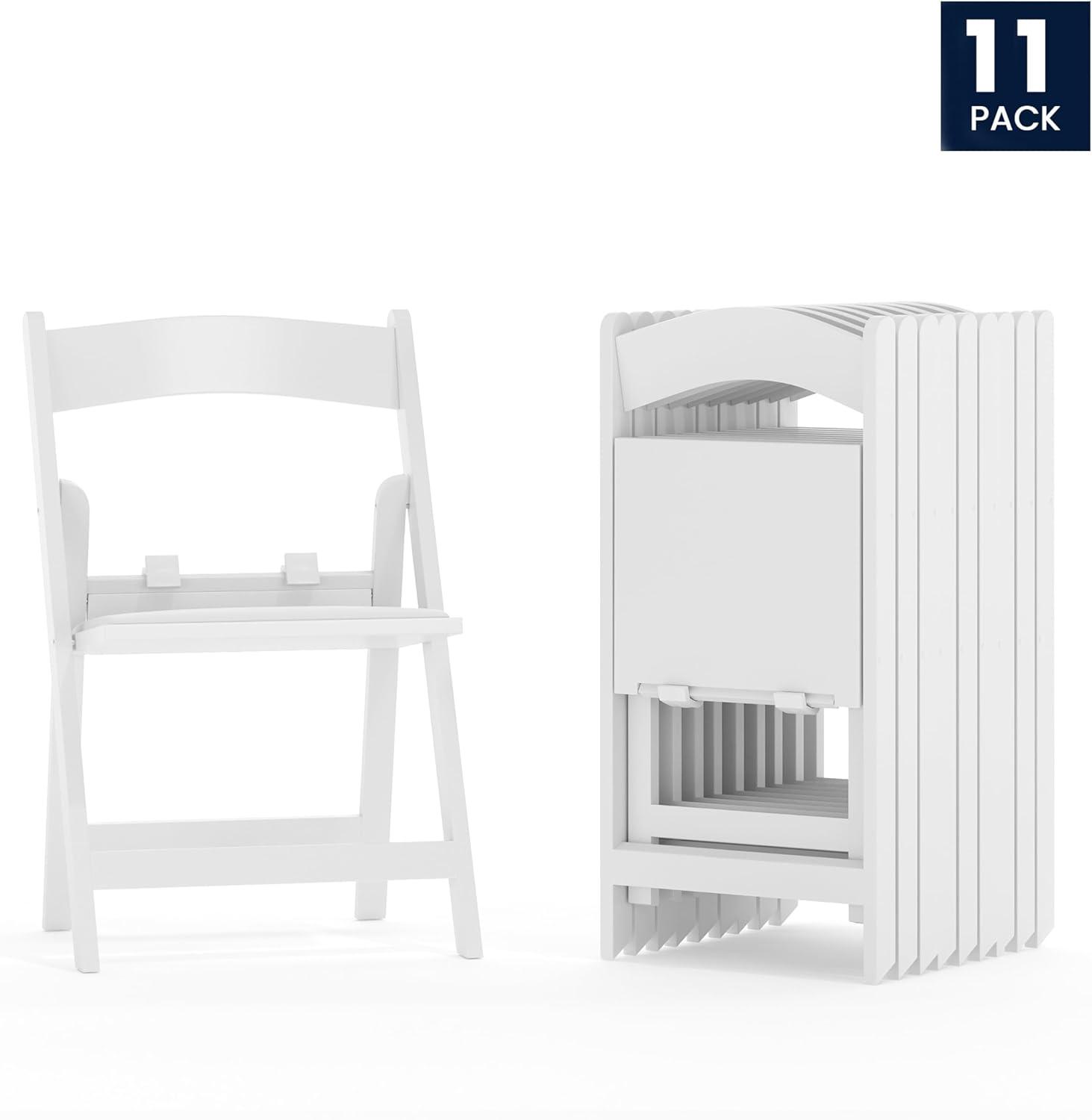 imageFlash Furniture Hercules Series Kids Padded Folding Chairs for Children Childrens Event Seats with 264lb Static Weight Capacity Set of 10 WhiteWhite