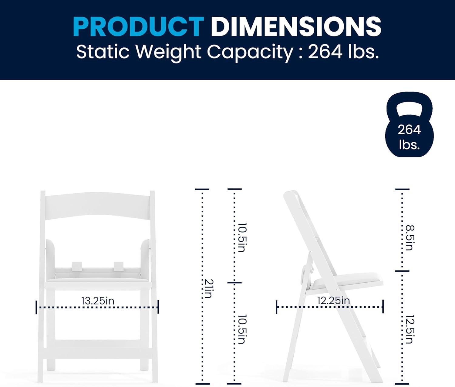 imageFlash Furniture Hercules Series Kids Padded Folding Chairs for Children Childrens Event Seats with 264lb Static Weight Capacity Set of 10 WhiteWhite