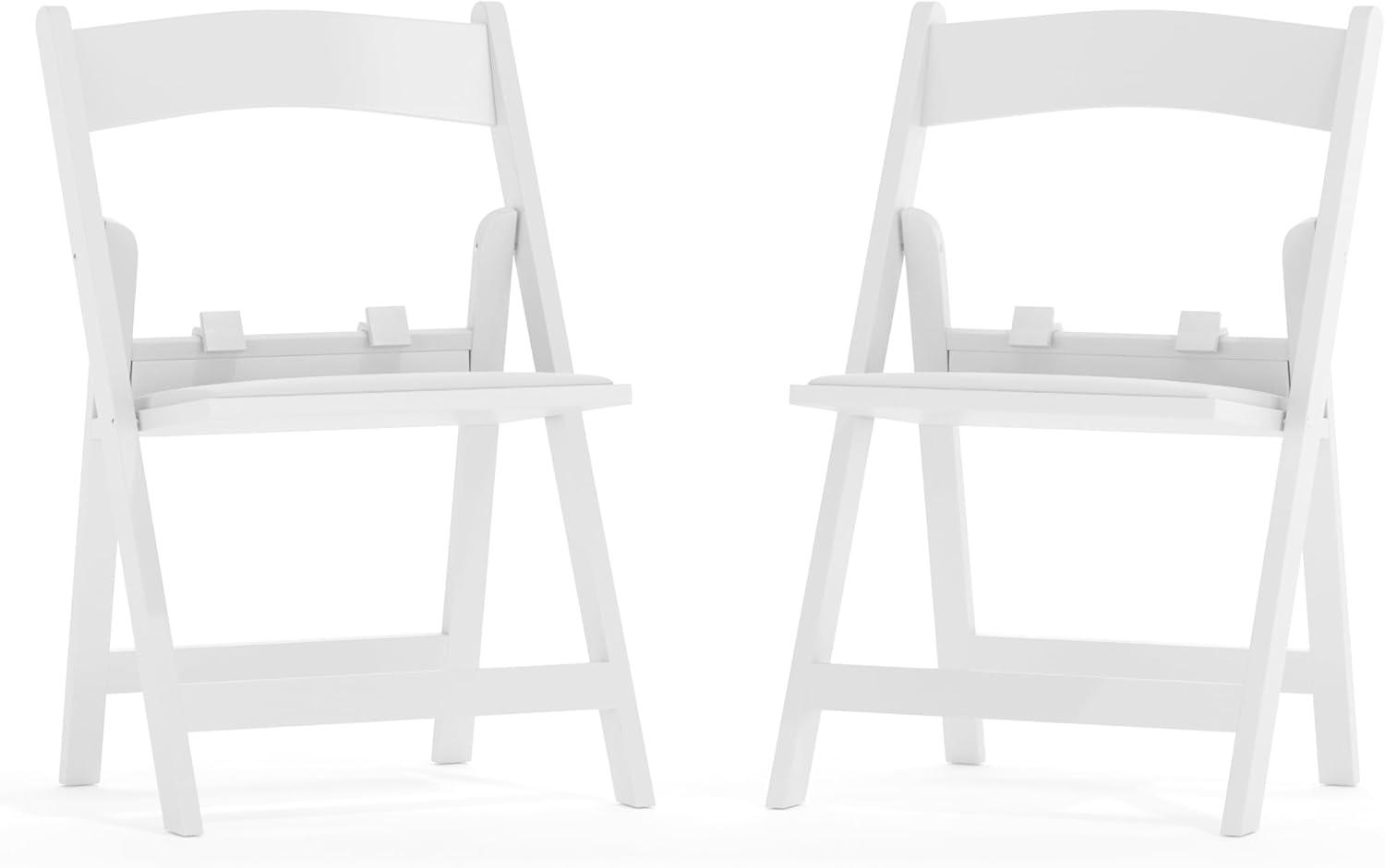 imageFlash Furniture Hercules Series Kids Padded Folding Chairs for Children Childrens Event Seats with 264lb Static Weight Capacity Set of 10 WhiteWhite