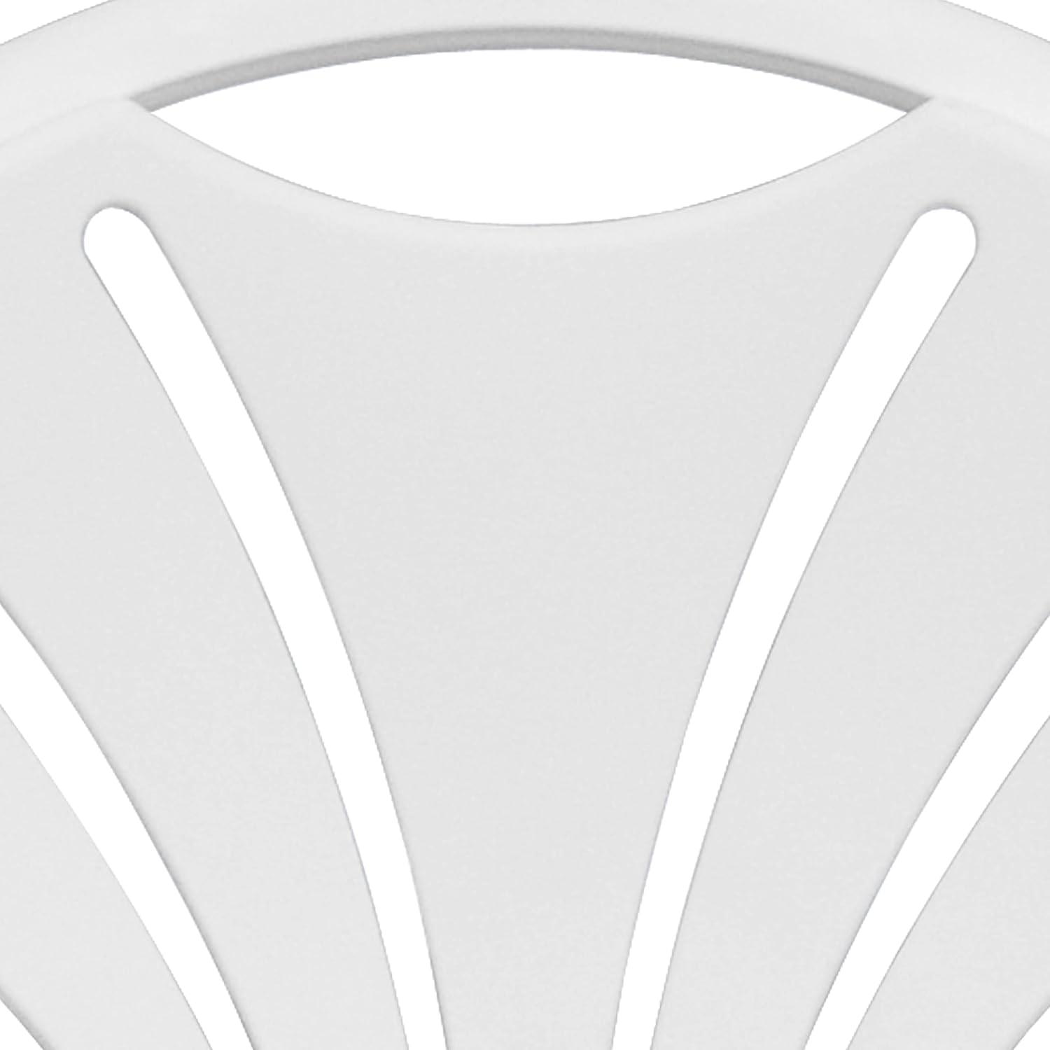 imageFlash Furniture Hercules Series Plastic Folding Chairs with Carrying Handle Lightweight Commercial Event Seats 650lb Static Weight Capacity Set of 8 WhiteWhite