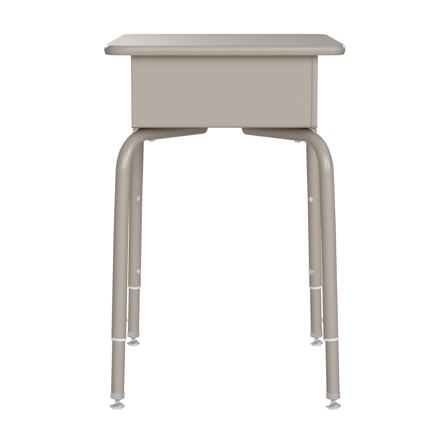 imageFlash Furniture Hercules Student Desk with Open Front Metal Book Box Desktop and Frame and HeavyDuty Flex Comfort Classroom Stack Set of 1 Natural TopBlack ChairGray Granite TopNavy Chair